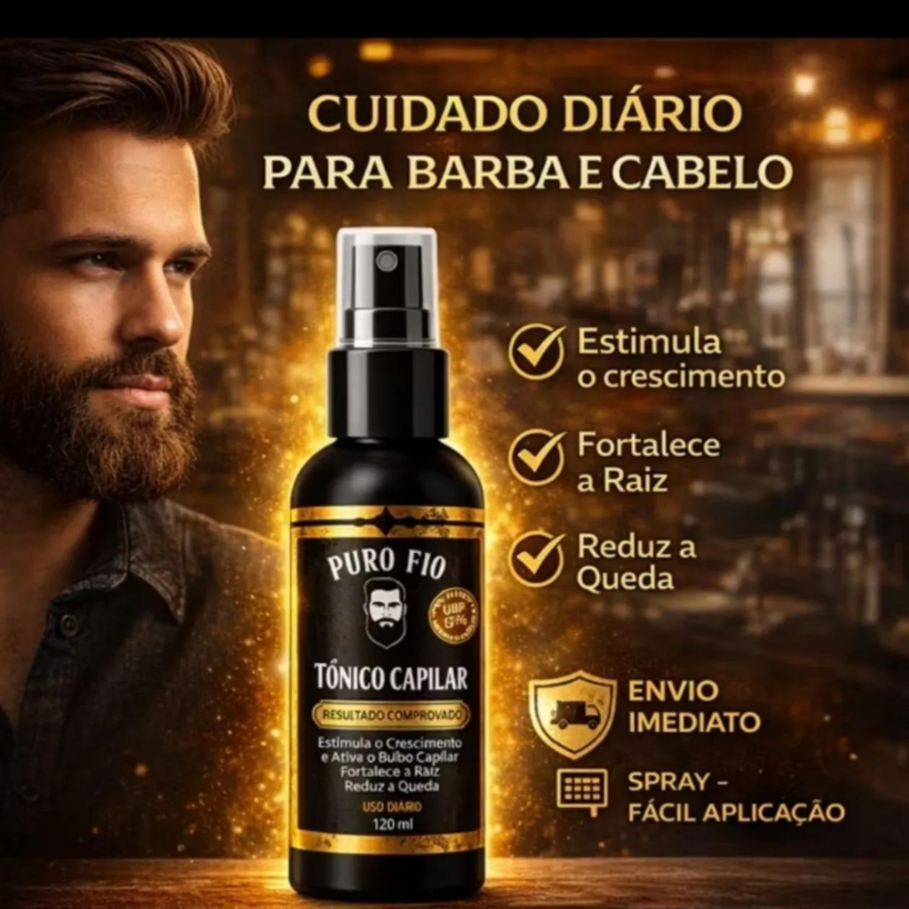 Puro Fio Tonico Capilar | 120ml Mega — R$ 18,40 em Shopee