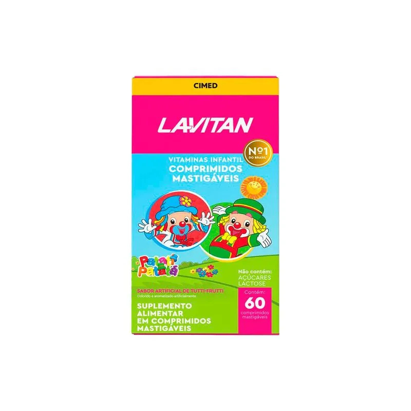 Vitamina Lavitan Kids Imunidade Tutti Frutti Mastigáveis
