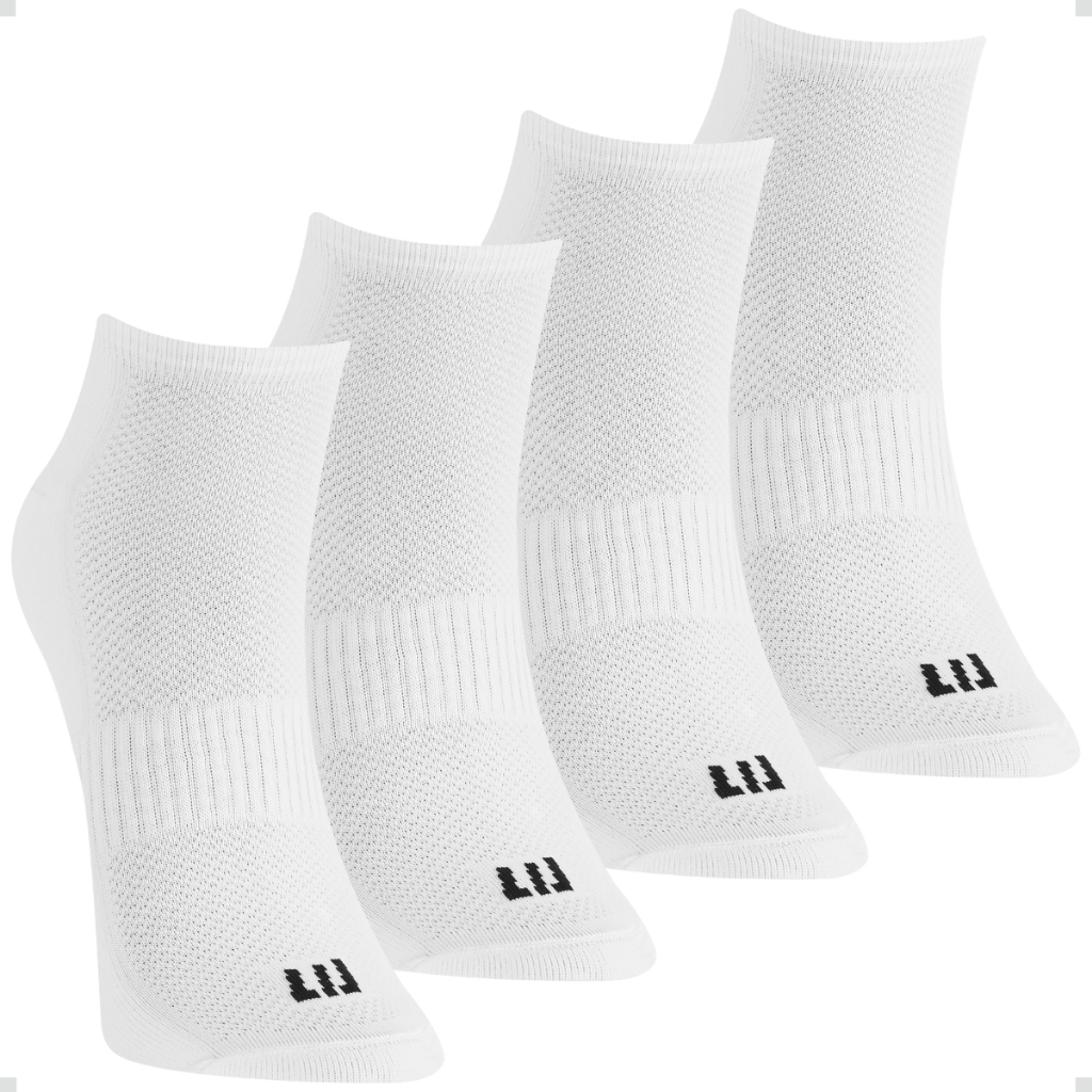 Kit 4 Pares Meia Performance Cano Curto Poliamida Core Dia a Dia Casual Dry Fit Academia Unissex em Oferta na Shopee