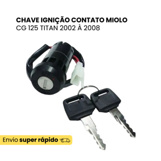 Chave Ignição Contato Miolo Cg 125 Titan 2002 À 2008 em Oferta na Shopee