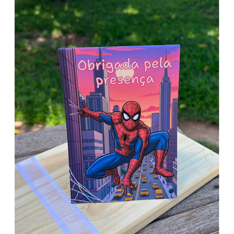 Plaquinha de Mesa Homem Aranha Festa Aniversário Infantil Agradecimento Centro de Mesa