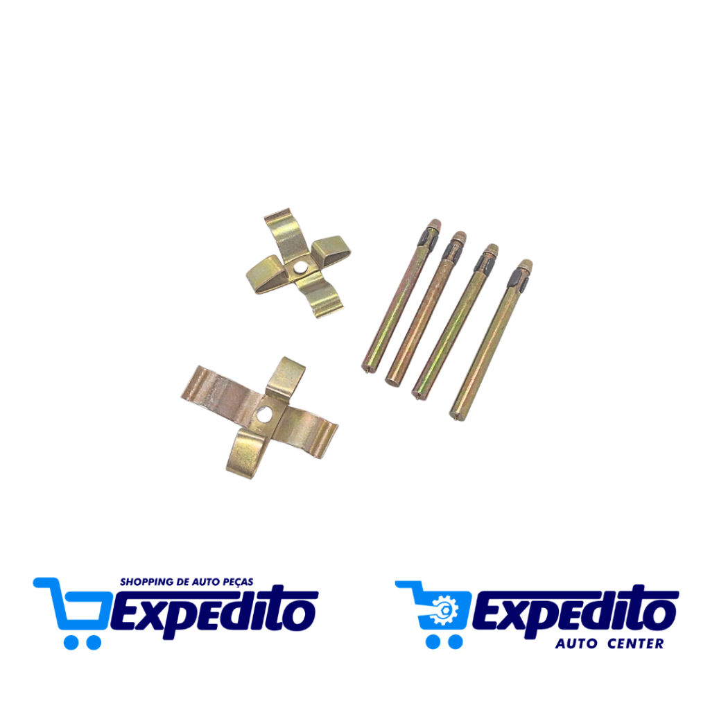Kit 4 Pino + 2 Mola Trava Pastilha De Freio Dianteira CWB