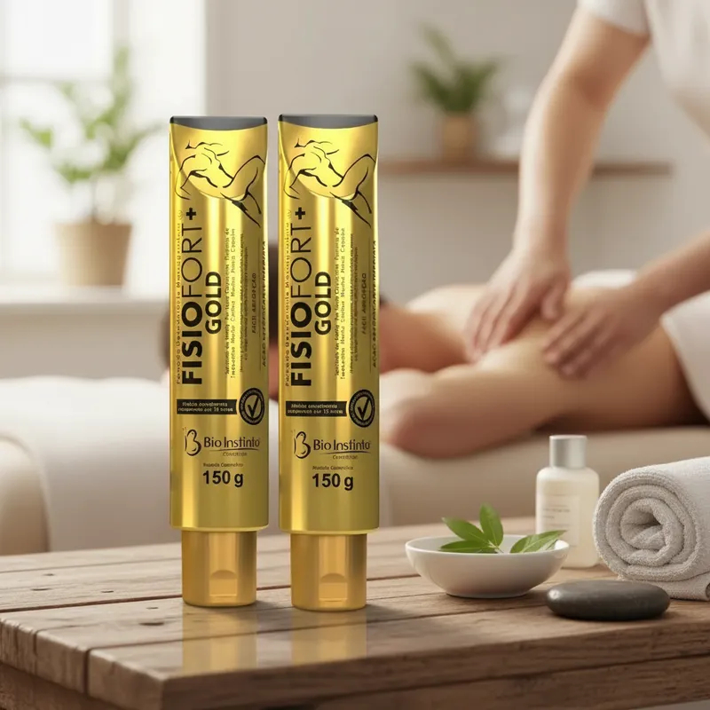 Kit 2 Un Pomada Massageadora Fisiofort Gold Bio Instinto