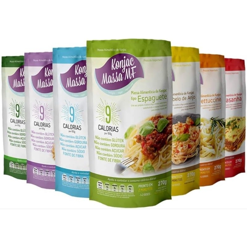 Kit 2 Konjac Massa Zero Carboidratos - Macarrão Para Emagrecimento