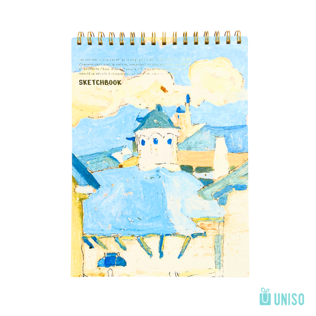 Sketchbook Village Bleu Uniso 50 Folhas A4 100mg Capas Sortidas
