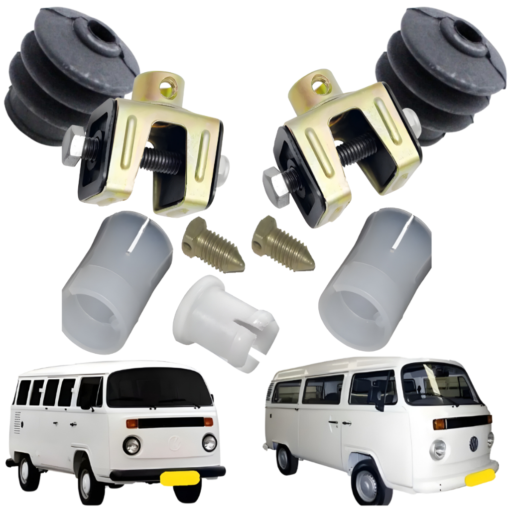 Kit 2 Acoplamentos + Buchas + Coifa Varao Trambulador Kombi