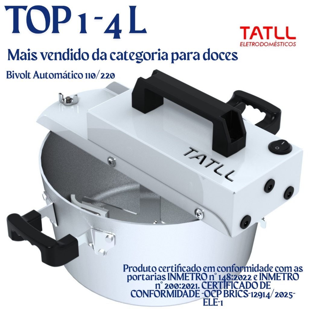 Panela Mexer Doces Brigadeiros de Festa Recheios Automática 4 L Sistema Excellence 3 Velocidades Power em Oferta na Shopee