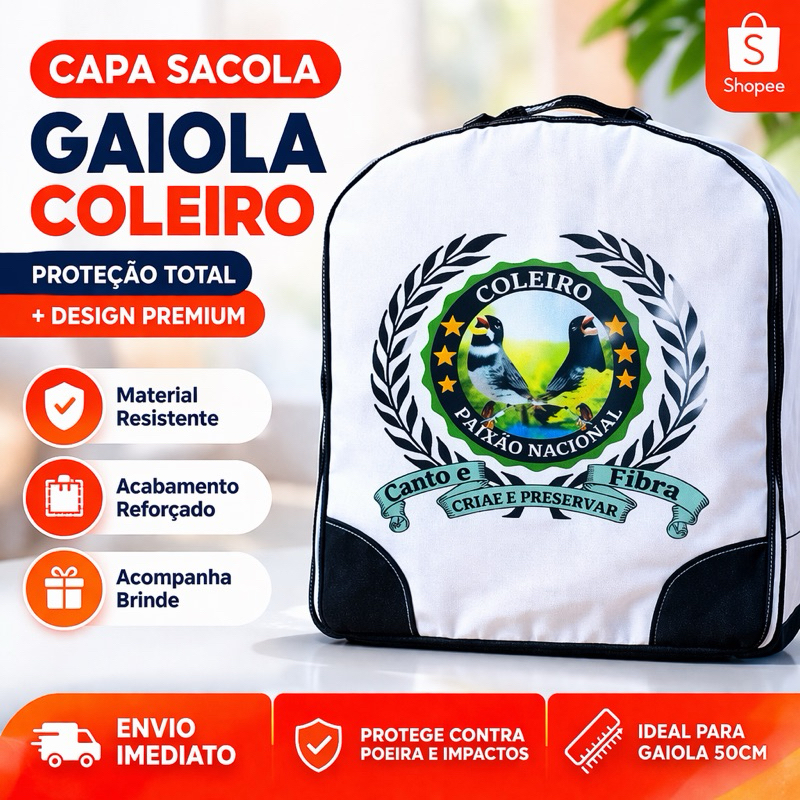 CAPA SACOLA GAIOLA + BRINDE em Oferta na Shopee