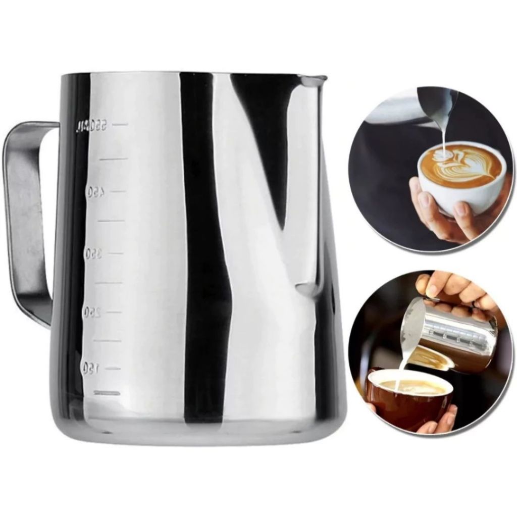 Jarra Milk Pitcher Inox Latte Art Profissional 600ml / 900ml Cremeira Barista Café