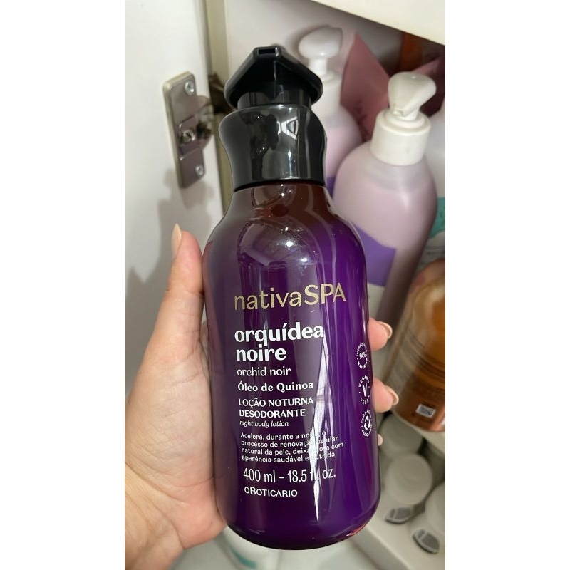 Loção Noturna Desodorante Corporal Nativa SPA Orquídea Noire 400ml
