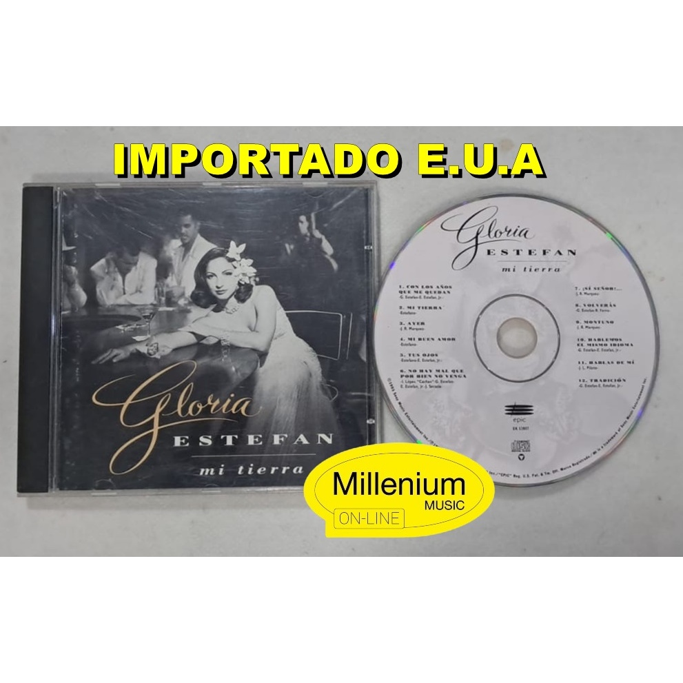 CD Gloria Estefan  Mi Tierra 1993 Importado E.U.A Original Gravadora Colecionador Ótimo Estrado