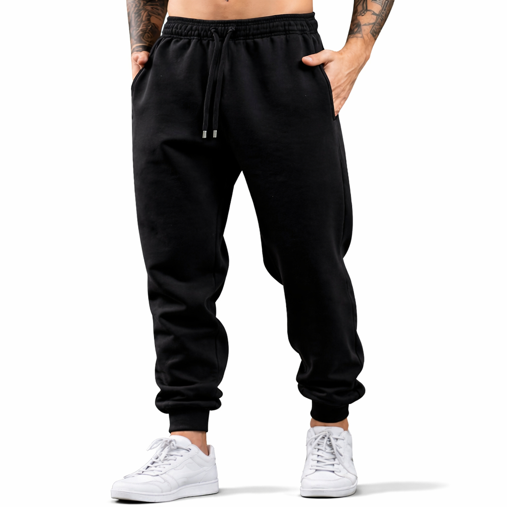 Calça Moletom Unissex Algodão Flanelado Quentinha Esportiva Academia Casual Confortável Inverno