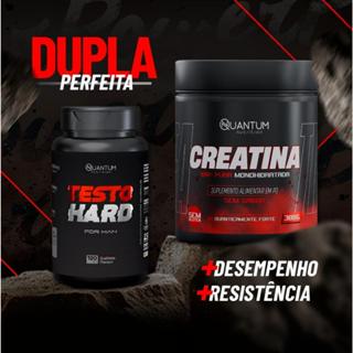 Combo Testo Hard  120 Caps + Creatina Monohidratada 100% Pura 300g Quantum Nutrition em Oferta na Shopee