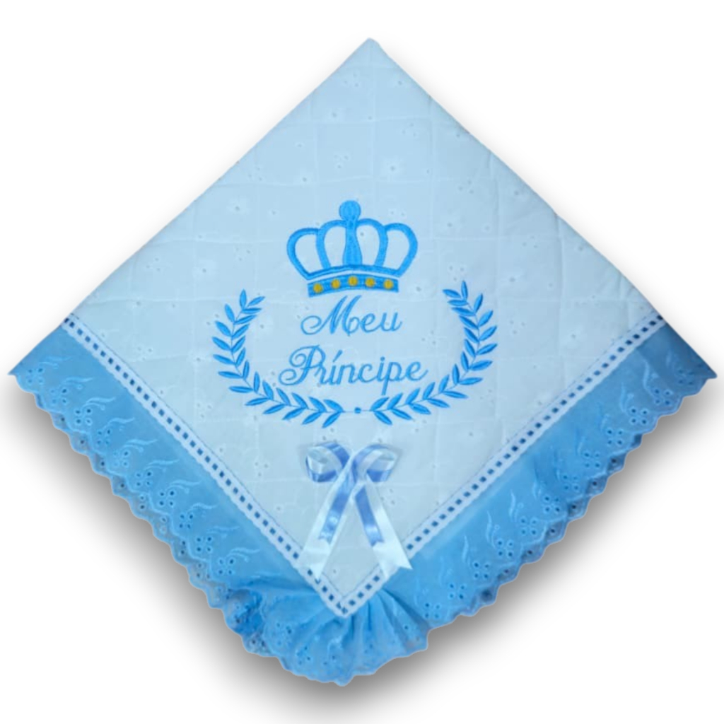 Manta De Lese Bordada e Forrada Coroa Minha Princesa/Meu Príncipe/Personalizada Infantil Menino/a em Oferta na Shopee