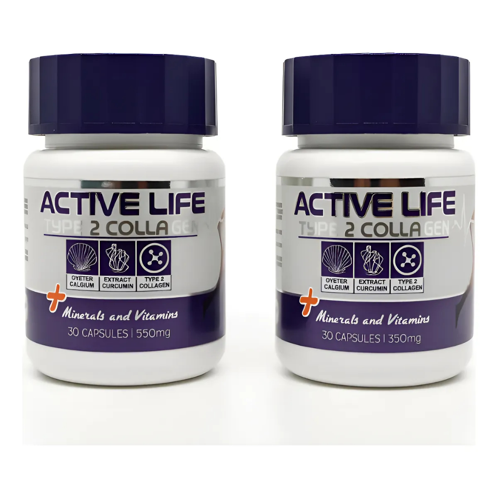 Kit 2 Active Life - Colágeno tipo 2- Importado EUA