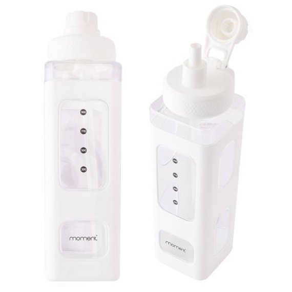 Garrafa De Água Quadrada 700ml Squeeze Branco-5216