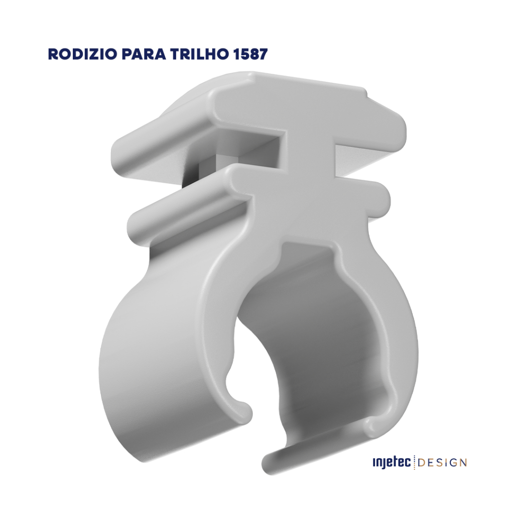 Rodízio Deslizante p/ Painel Modelo 1587 Trilho Alpex 1587