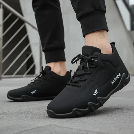 Tenis Esportivo Calçado Preto Lancaster Masculino Feminino Unissex Solado Antiderrapante Lazer Festas Trabalho Escola