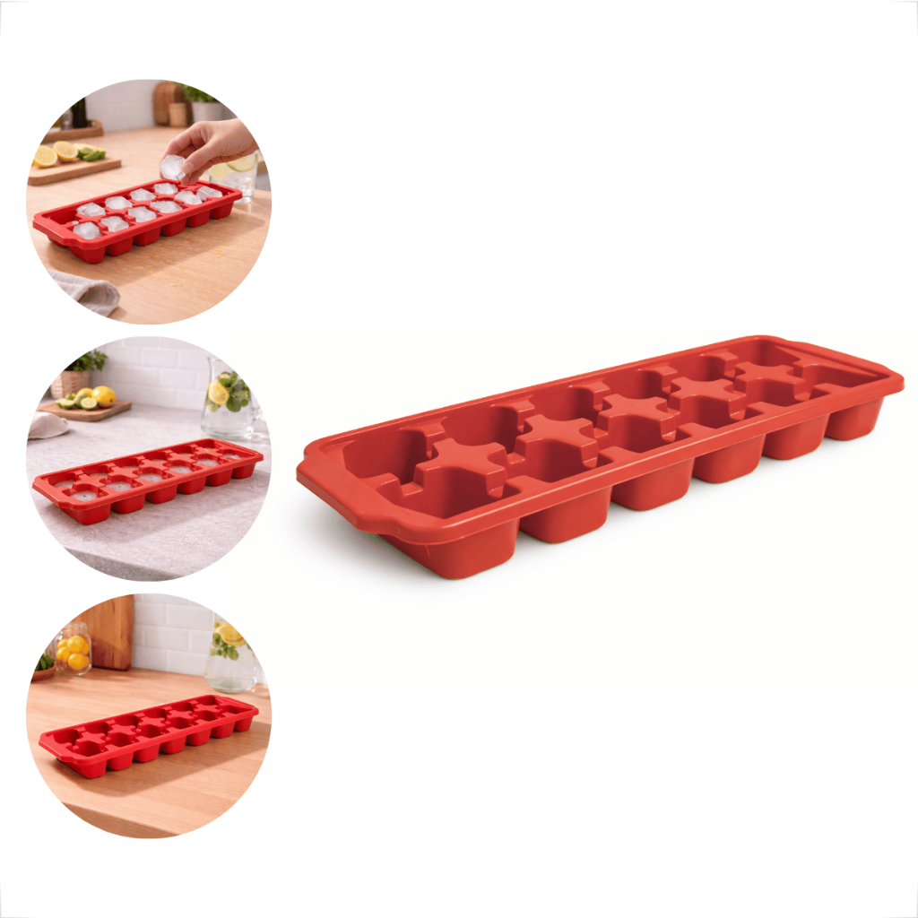 Forma De Cubos De Gelo Plástica Resistente Para Freezer