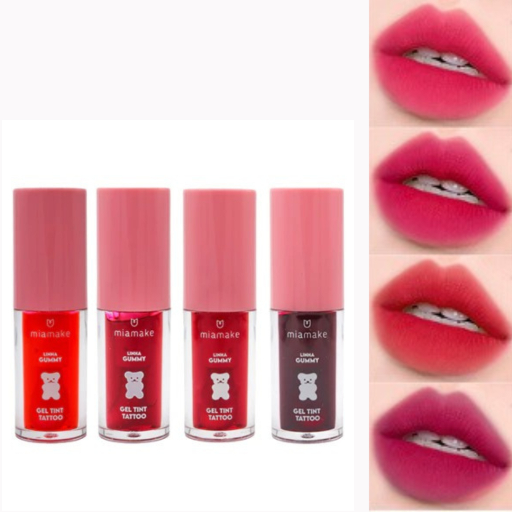 Lip Tint Gel Mia Make Gummy Tint Labial Longa Duração Efeito Natural