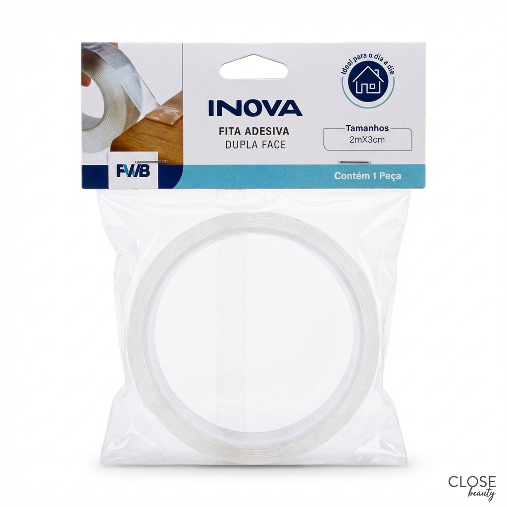 Fita Dupla Face Extra Forte Transparente NanoGel Silicone Mágica Adesiva Cola na Parede Móvel Porta