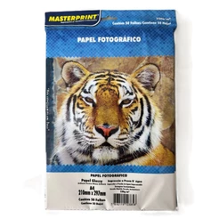 Papel Fotografico 230g Glossy A4 50 Folhas Masterprint Premium Brilhoso