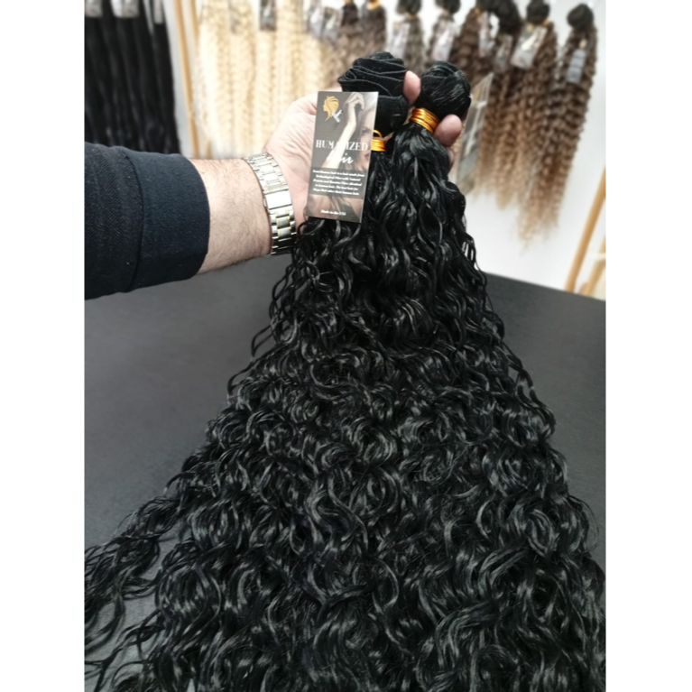 Aplique Cabelo 100% Semi Humano Na Tela Cacheado 70cm igual Brasileiro do Sul Beauty Cabelos