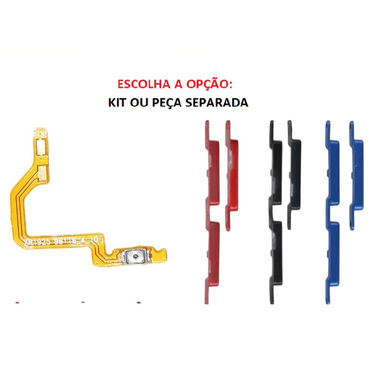 Kit Botao Externo Power Volume e Flex Power A10s Compatível