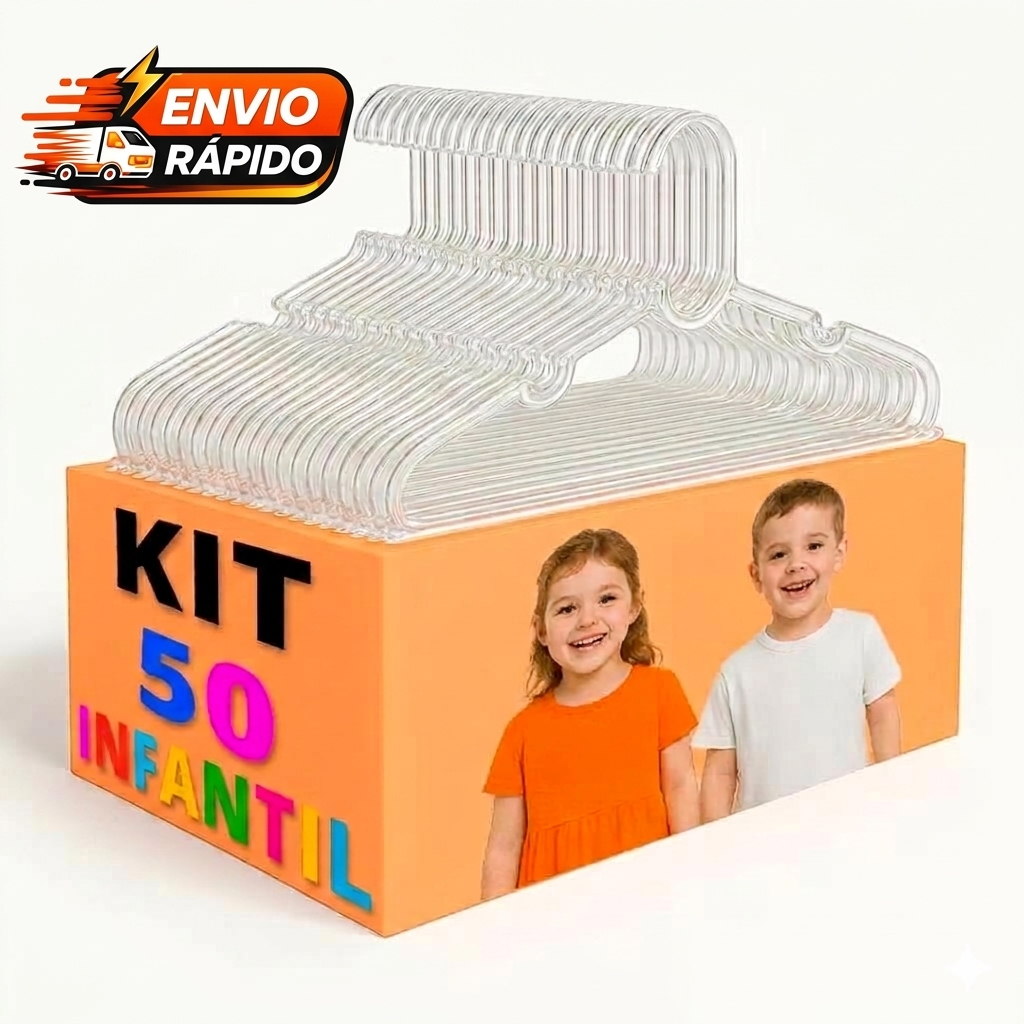 50 cabides infantil acrilico reforçado preço de atacado direto da fabrica em Oferta na Shopee