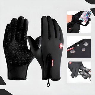 Luva Impermeável Térmica Touch Celular Para Moto Bike Esportes Trilha Frio Antiderrapante Unissex
