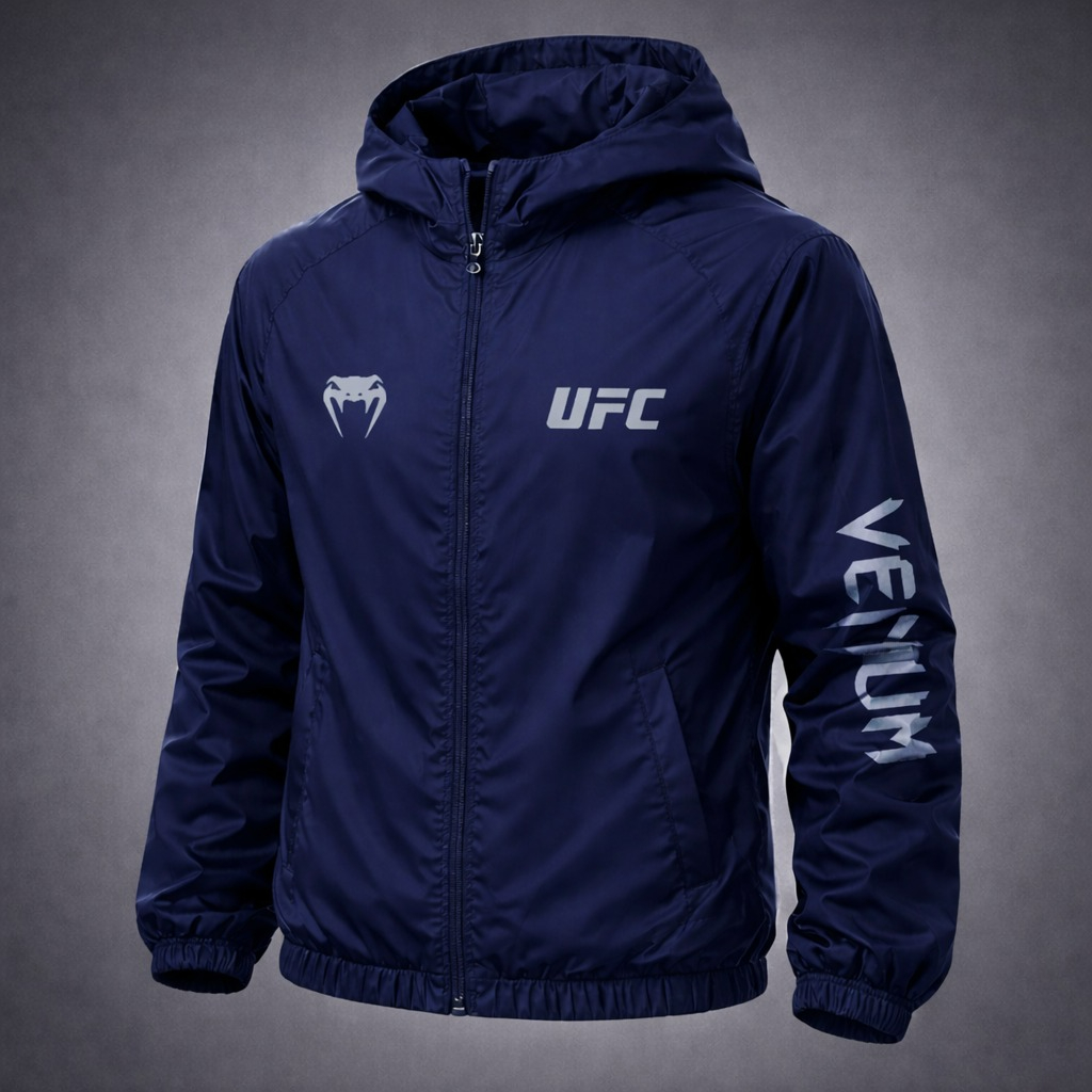 Jaqueta Corta Vento Leve Tactel UFC Ultimate Fighting Championship Venum Snake Luta Unissex Frio