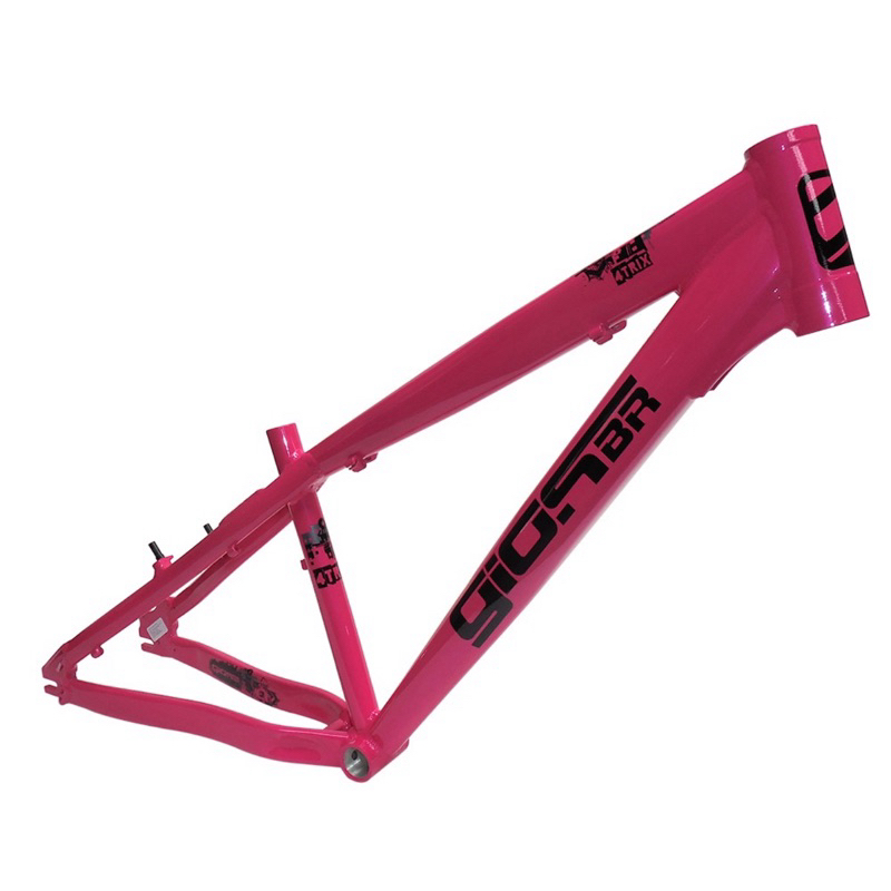Quadro Gios 4 Trix Aro 26 Grau Wheeling Gancheira Horizontal Reforçado Alumíni Rosa