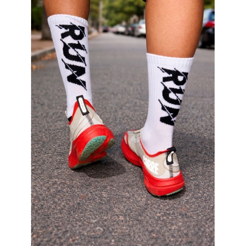 Meia Cano Alto Run Poliamida Corrida Caminhada Treino Colorida Neon em Oferta na Shopee