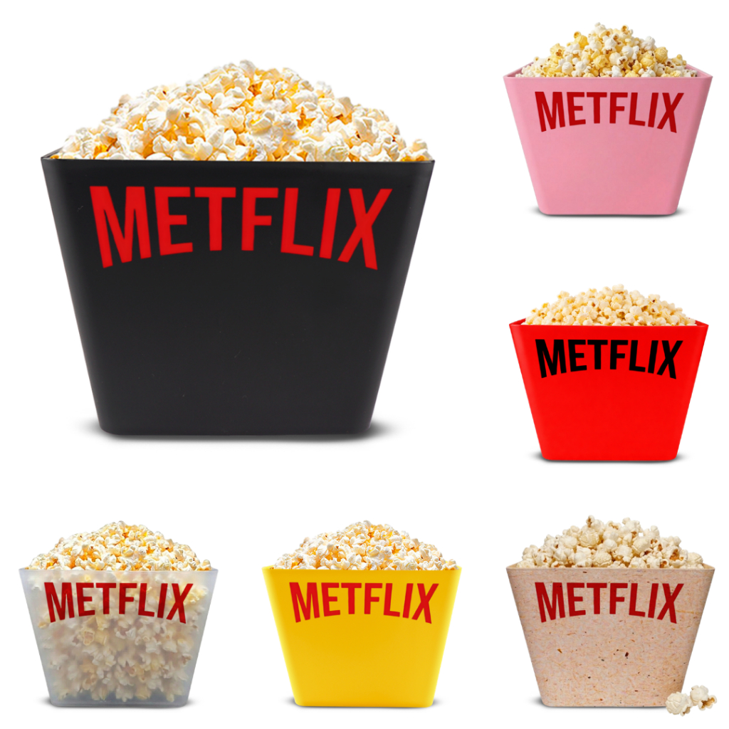 Balde ECO de Pipoca 5L Netflix METFLIX (escolha)