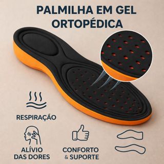 Palmilha Gel Ortopédica Alivia Dores Nos Pés Anatômica Para Várias Horas de Trabalho em Oferta na Shopee