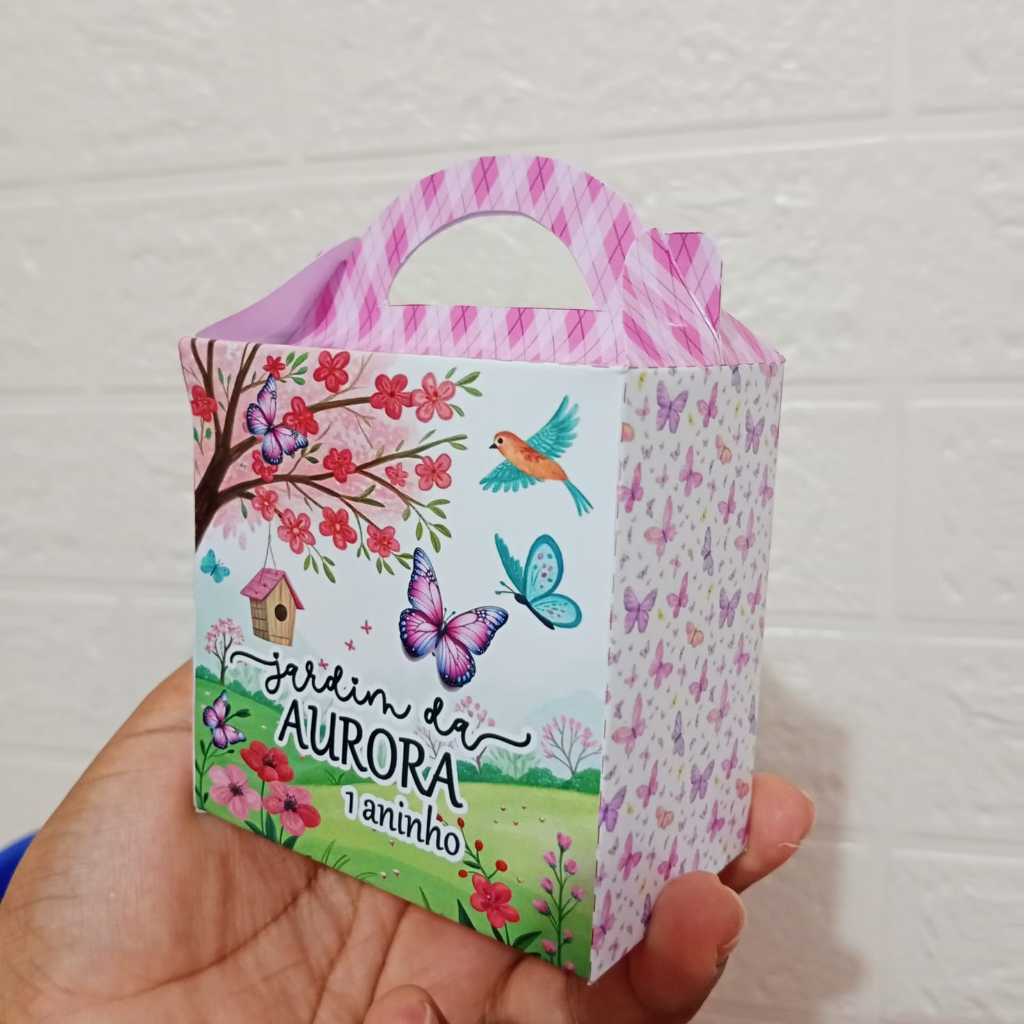 Kit Caixa Lancinho, jardim encantado / personalizada / lembrancinha/ aniversário