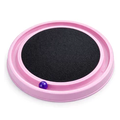 Arranhador para Gatos Redondo com Bolinha Brinquedo para Gato Carpete Antiestresse Protetor de Sofá