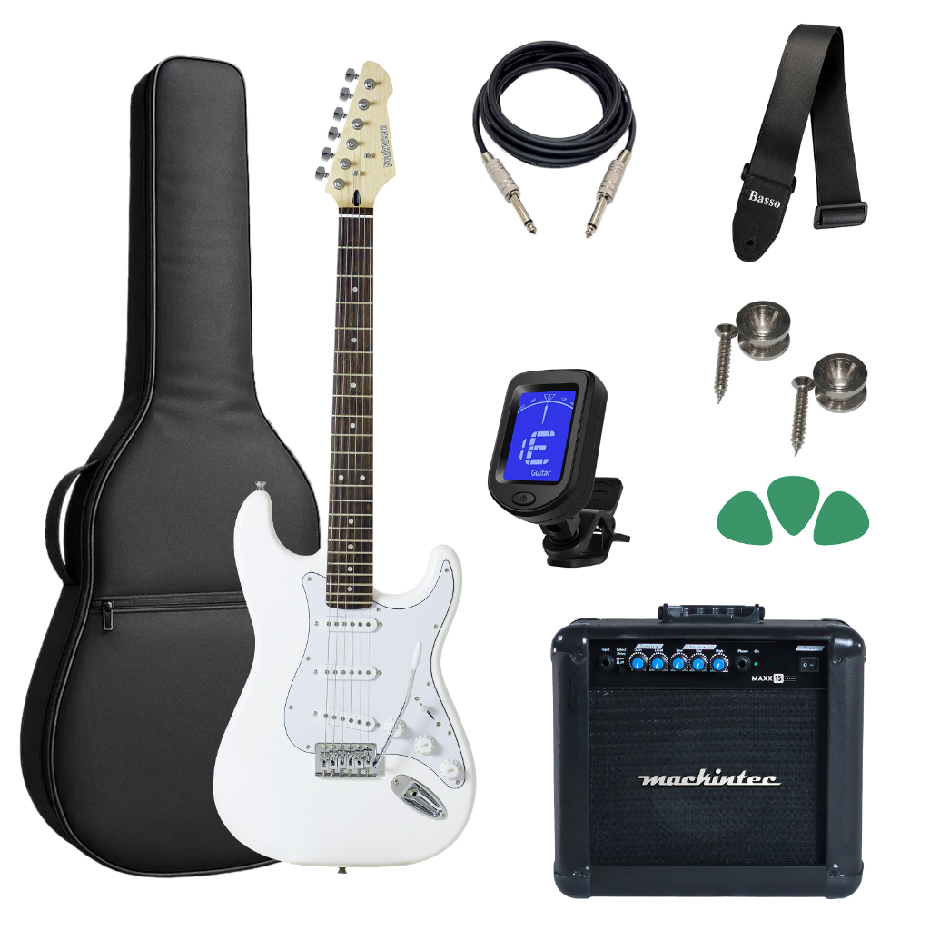 Guitarra Strinberg Rw50 Wh Branco + Acessórios + Maxx15