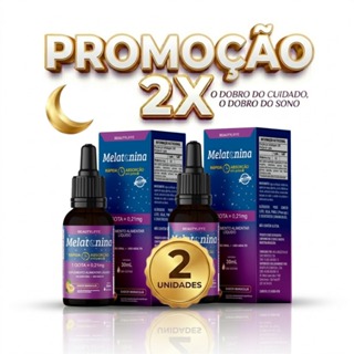KIT 2 Melatonina BeautyLiffe em Gotas Rápida Absorção - Sabor Maracujá em Oferta na Shopee