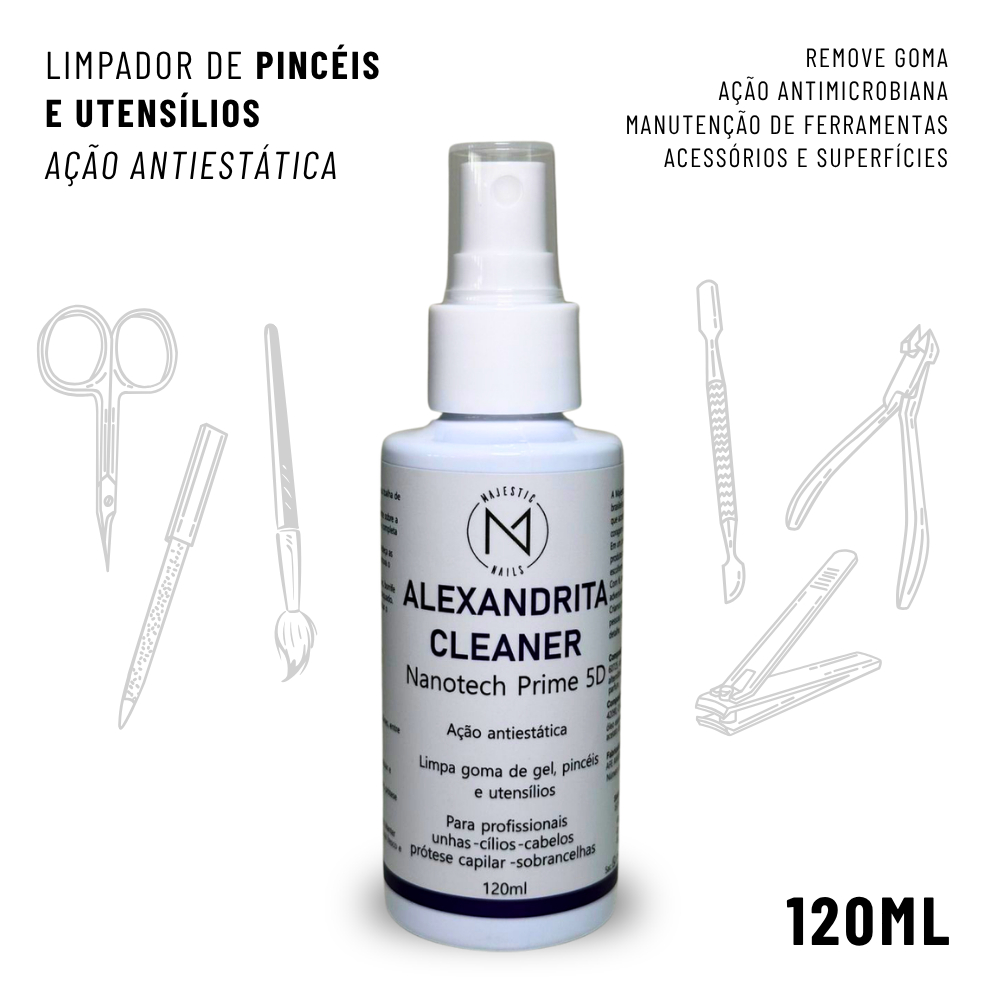 Alexandrita Cleaner 5D (Higieniza pincéis utensílios cabine LED TIPS Goma)