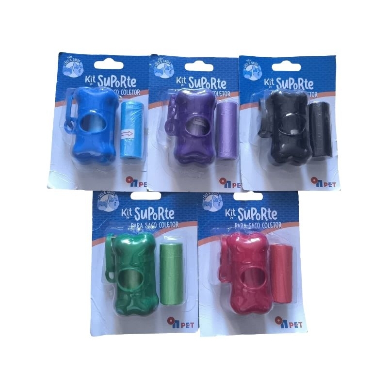 Kit cata caca com refil | Kit cata caca saco coletor pet com refil