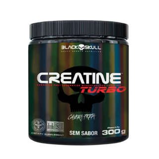 Creatina Turbo Black Skull 300g – Suplemento em Pó em Oferta na Shopee