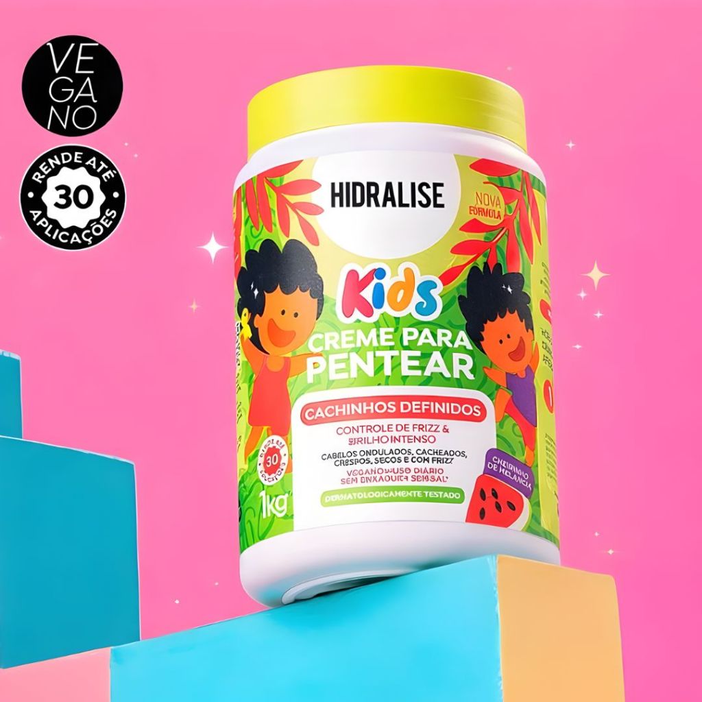 Creme Pentear Infantil Cachos 1kg Hidralise Definição Brilho Sem Frizz Cachinhos em Oferta na Shopee