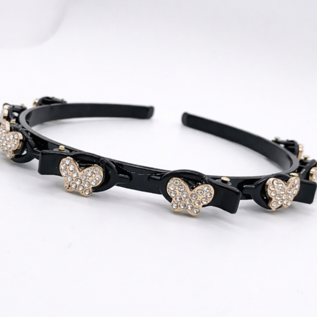 Acessórios Cabelo Crianças Meninas Tiara Diadema Banda Headband Presilha Borboleta Strass
