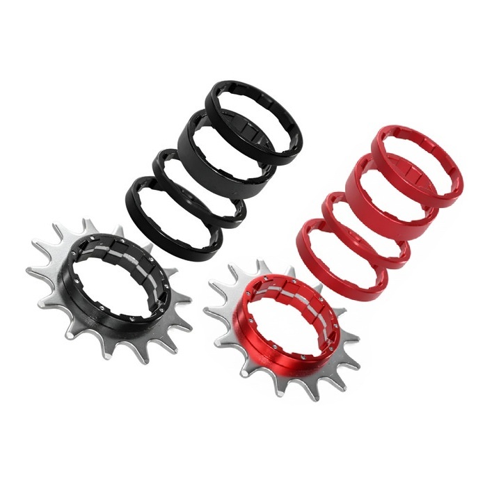 Kit Single Cog GTA Pinhão 16 Dentes Sem Marcha Para Cubo K7 Grau Manobra Freeride