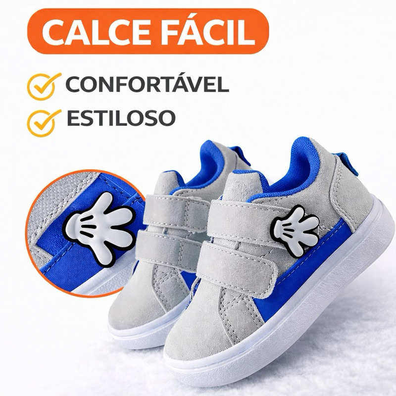 TENIS INFANTIL MENINO E MENINA UNISEX CALCE FACIL