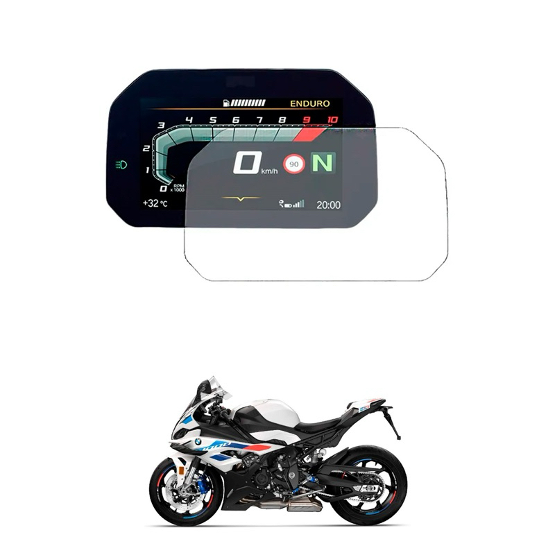 Película PPF Painel BMW S1000RR Protetor Tela Moto Anti Risco Transparente Premium