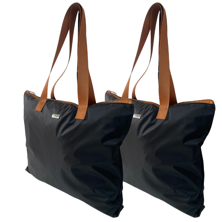 Kit 2 Bolsas Impermeáveis Nylon Emborrachado Grandes Resistentes Promoção