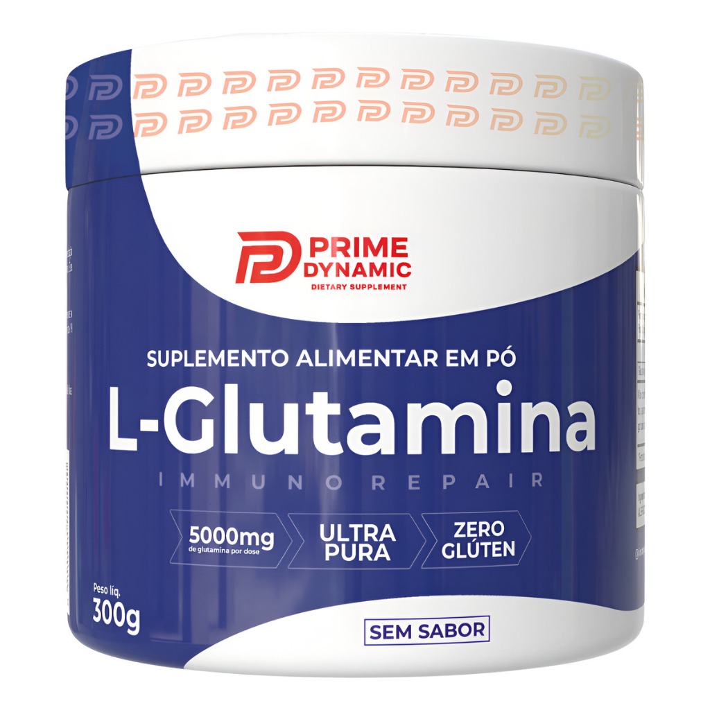 Glutamina Pura Saúde Immuno Repair 300g - L-Glutamina Prime Dynamic