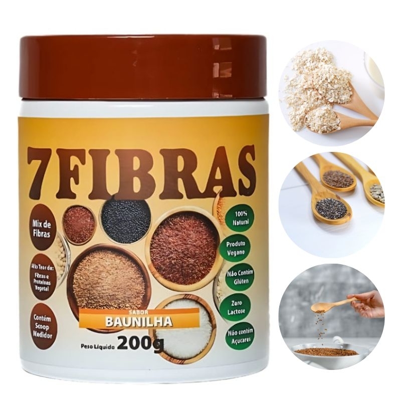 Mix de Fibras 7 Fibras 200g – Suplemento Alimentar com Fibras Naturais